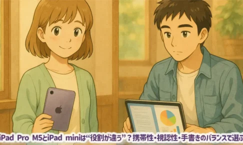 iPad Pro M5とiPad miniは“役割が違う”？携帯性・視認性・手書きのバランスで選ぶ