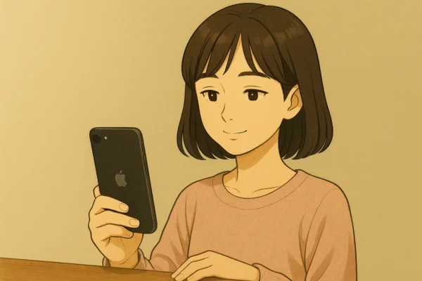 まなみは、SE3は A15 Bionicだねと見つめている