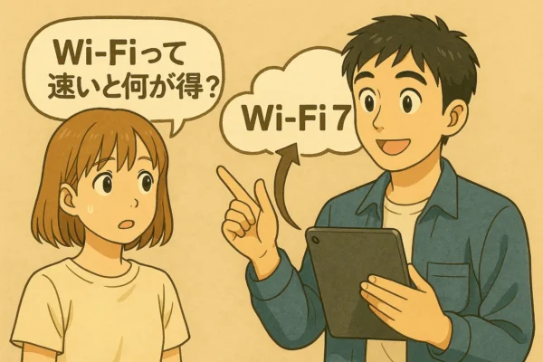 陽菜「Wi-Fiって速いと何が得?」→ひろとが雲へ矢印でクラウド説明