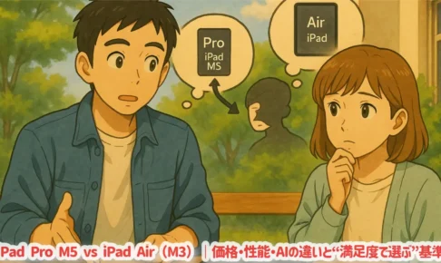 iPad Pro M5 vs iPad Air(M3)|価格・性能・AIの違いと“満足度で選ぶ”基準