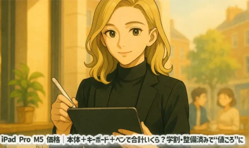iPad Pro M5 価格｜本体＋キーボード＋ペンで合計いくら？学割・整備済みで“値ごろ”に