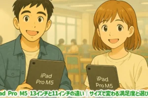 iPad Pro M5 13インチと11インチの違い|サイズで変わる満足度と選び方