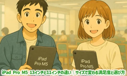 iPad Pro M5 13インチと11インチの違い|サイズで変わる満足度と選び方