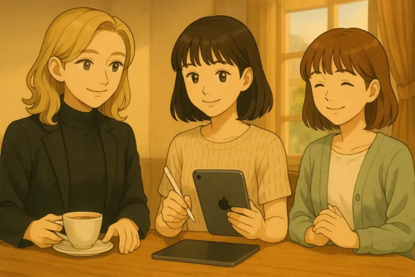 合計を見える化して自分に合う構成を決めた3人`