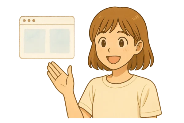 2画面のやり方・横並び表示（ステップ解説）をしている陽菜