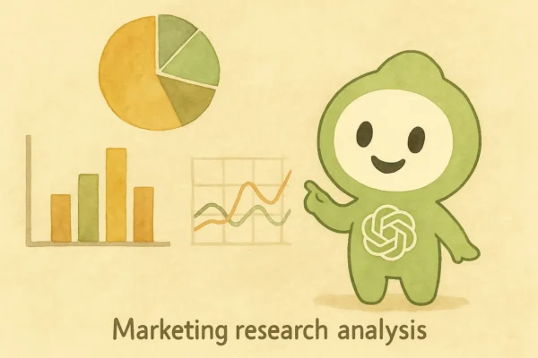 ChatGPTくんとリサーチ結果を確認している