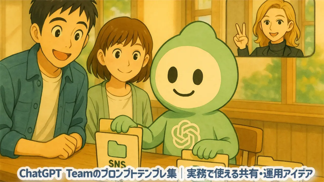 ChatGPT Teamのプロンプトテンプレ集｜実務で使える共有・運用アイデア