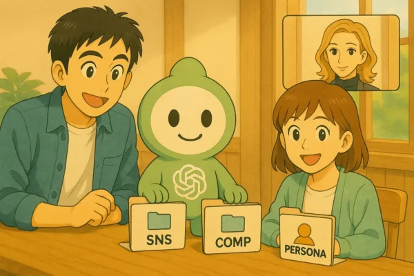 SNS / COMP / PERSONAフォルダ を章ごとに整理