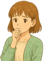 陽菜がうーんと悩んでいる