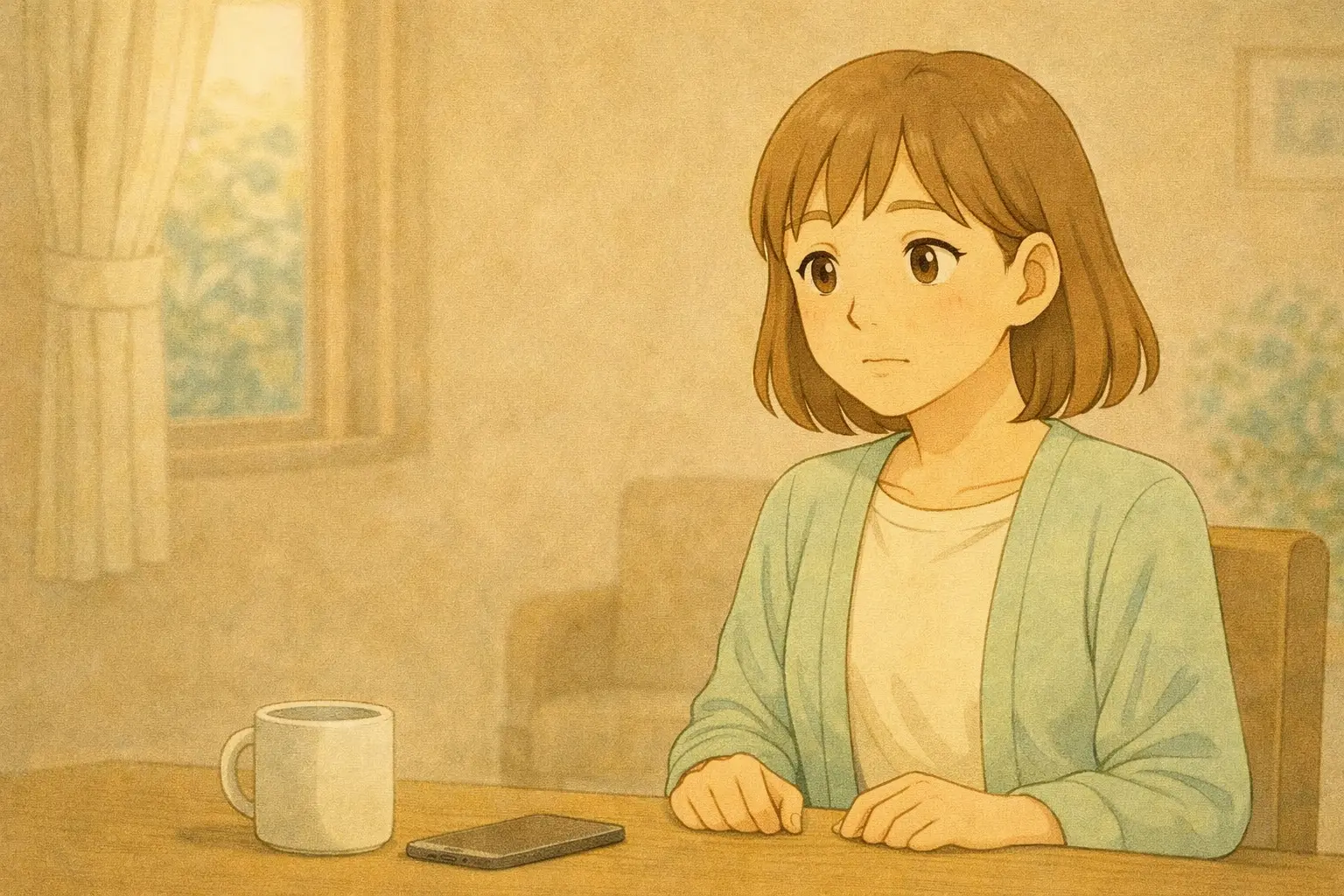 預かったiPhone 7を前に、これからどうするかを静かに考える陽菜