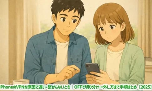 iPhoneのVPNが原因で遅い・繋がらないとき｜OFFで切り分け→外し方まで手順まとめ【2025】