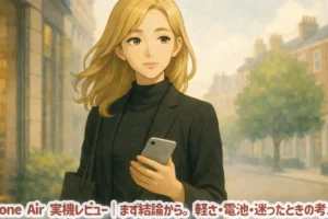 iPhone Air 実機レビュー｜まず結論から。軽さ・電池・迷ったときの考え方