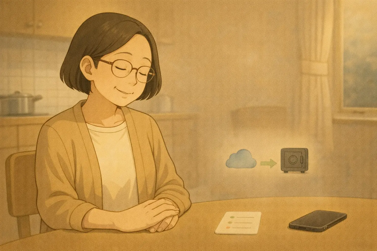 LINEのやりとりが残る仕組みを、設定せずに理解するイメージ