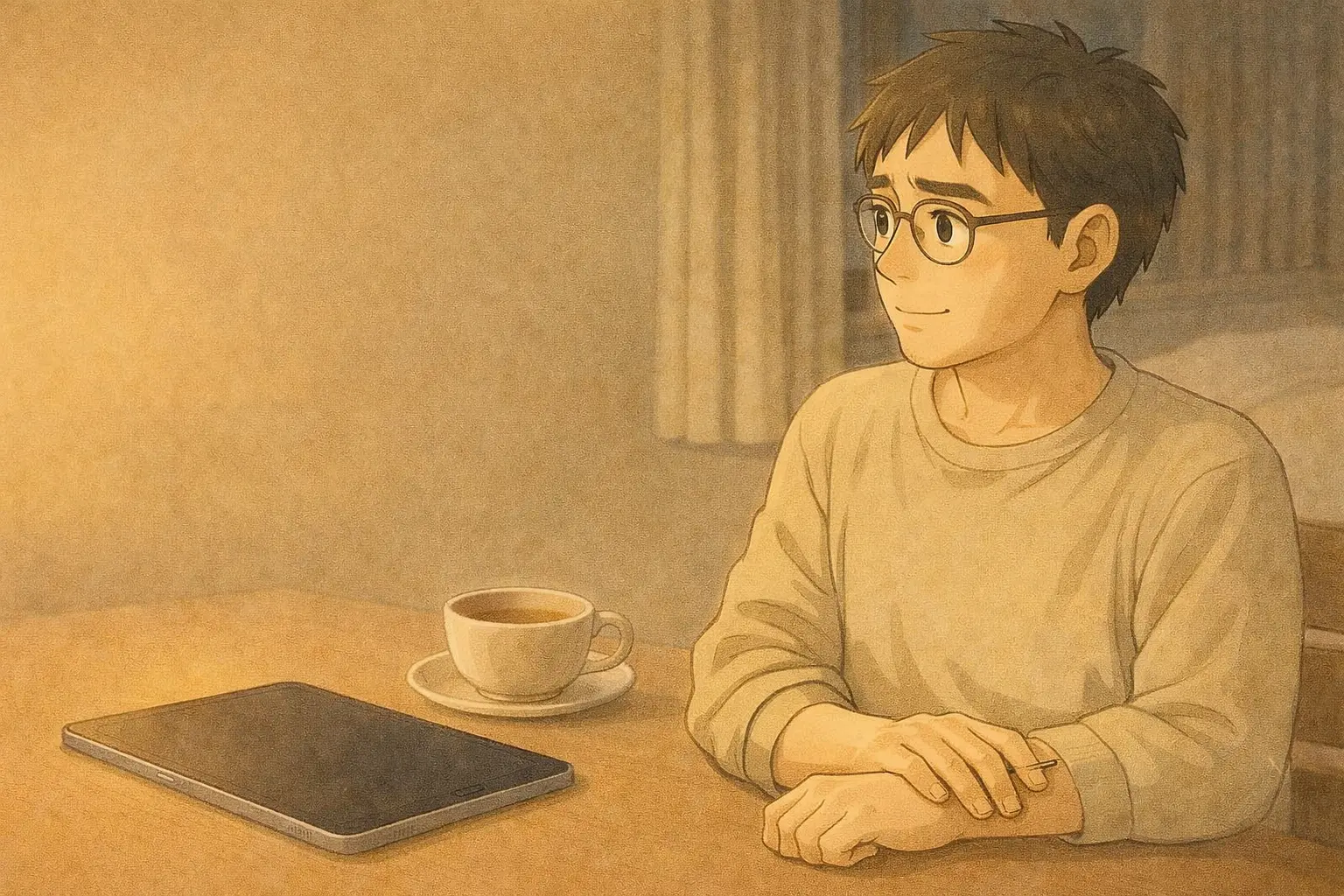 決めずに選択肢を知っておく、さとしの落ち着いた様子