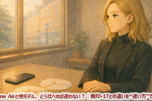 iPhone Airと他モデル、どう比べれば迷わない？｜無印・17との違いを“迷い方”で整理