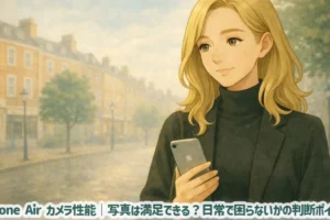 iPhone Air カメラ性能｜写真は満足できる？日常で困らないかの判断ポイント