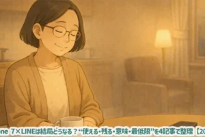 iPhone 7×LINEは結局どうなる？“使える・残る・意味・最低限”を4記事で整理【2026】