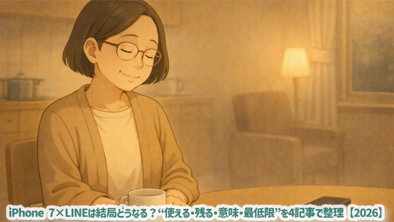 iPhone 7×LINEは結局どうなる?“使える・残る・意味・最低限”を4記事で整理【2026】