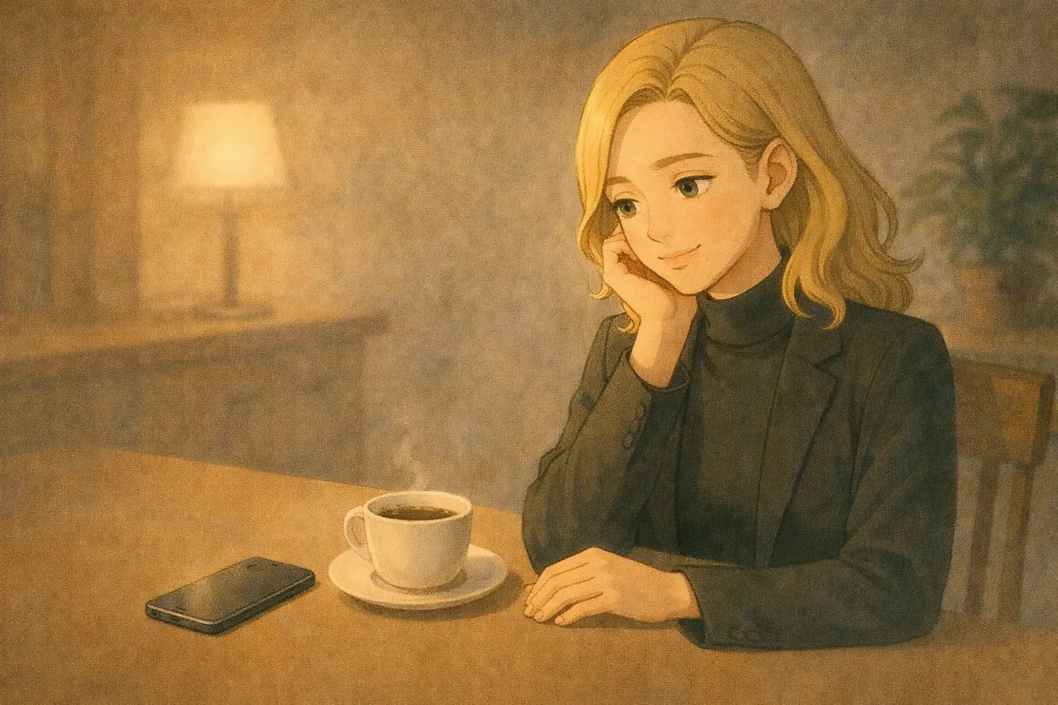 iPhone Airと過ごす日常の中で考え事をする彩花