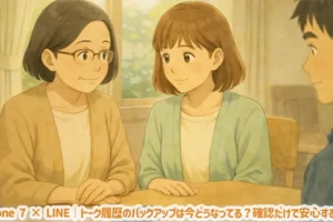 iPhone 7 × LINE｜トーク履歴のバックアップは今どうなってる？確認だけで安心する方法