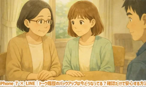 iPhone 7 × LINE｜トーク履歴のバックアップは今どうなってる？確認だけで安心する方法