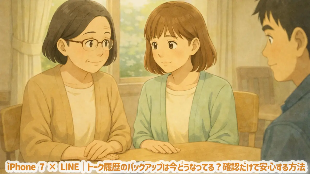 iPhone 7 × LINE|トーク履歴のバックアップは今どうなってる?確認だけで安心する方法