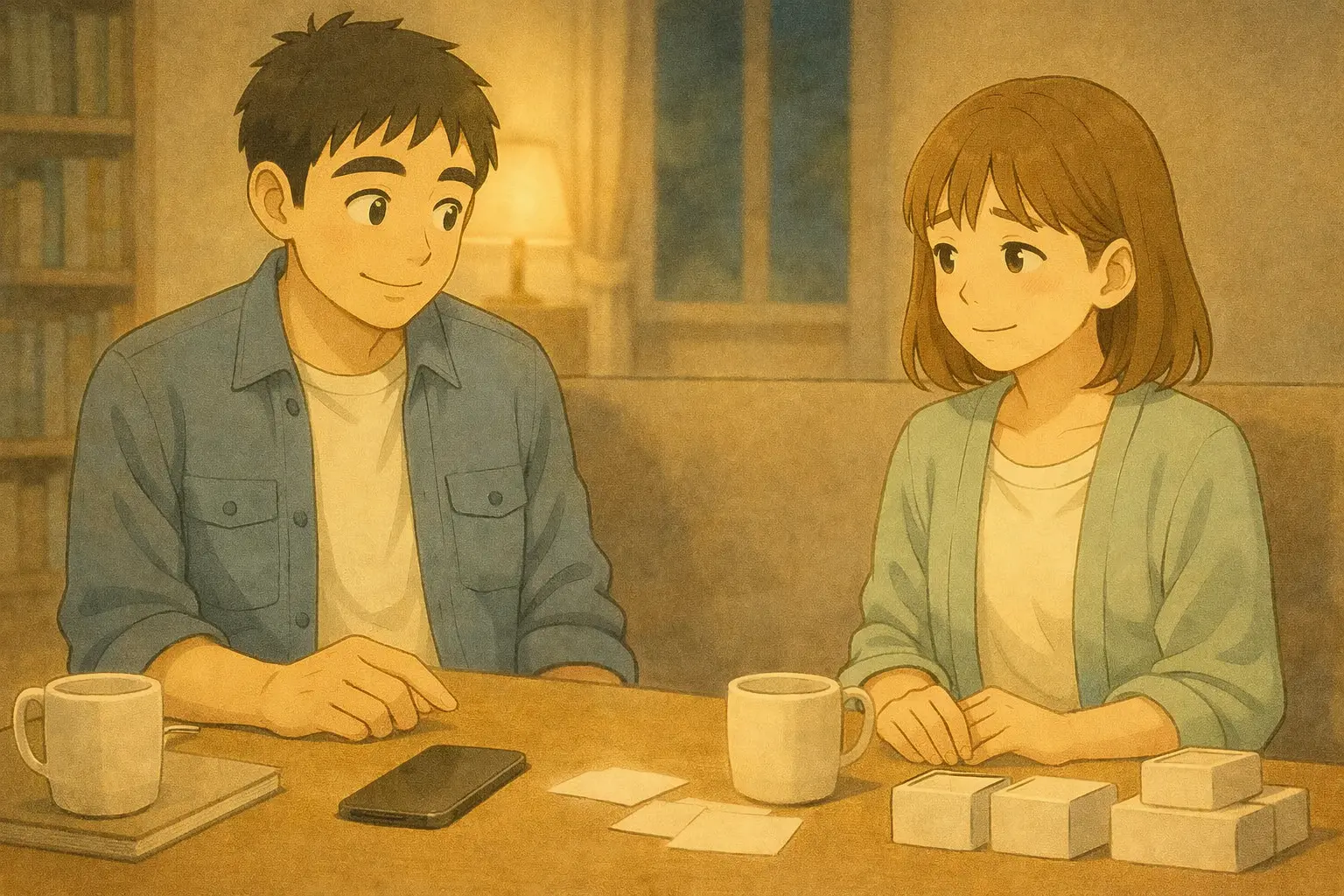 今すぐ決めなくてもいいと整理し、ひと息つくひろとと陽菜