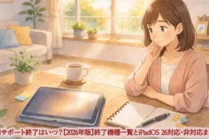 iPadサポート終了はいつ？【2026年版】終了機種一覧とiPadOS 26対応・非対応まとめ