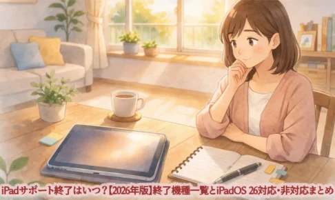 iPadサポート終了はいつ？【2026年版】終了機種一覧とiPadOS 26対応・非対応まとめ