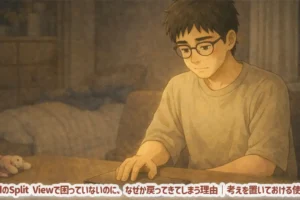 iPadのSplit Viewで困っていないのに、なぜか戻ってきてしまう理由｜考えを置いておける使い方