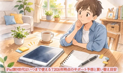 iPad第9世代はいつまで使える？2026年時点のサポート予想と買い替え目安