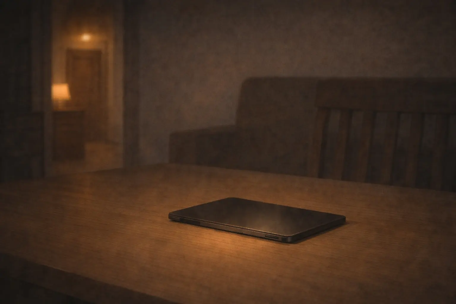 机に置かれたiPad