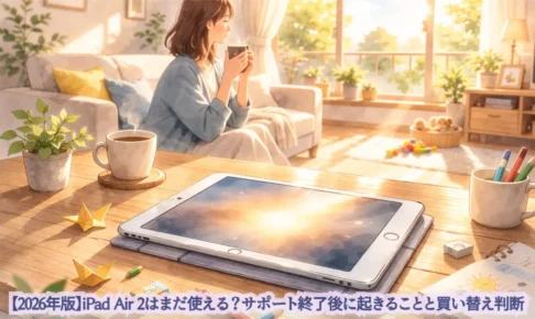 【2026年版】iPad Air 2はまだ使える？サポート終了後に起きることと買い替え判断