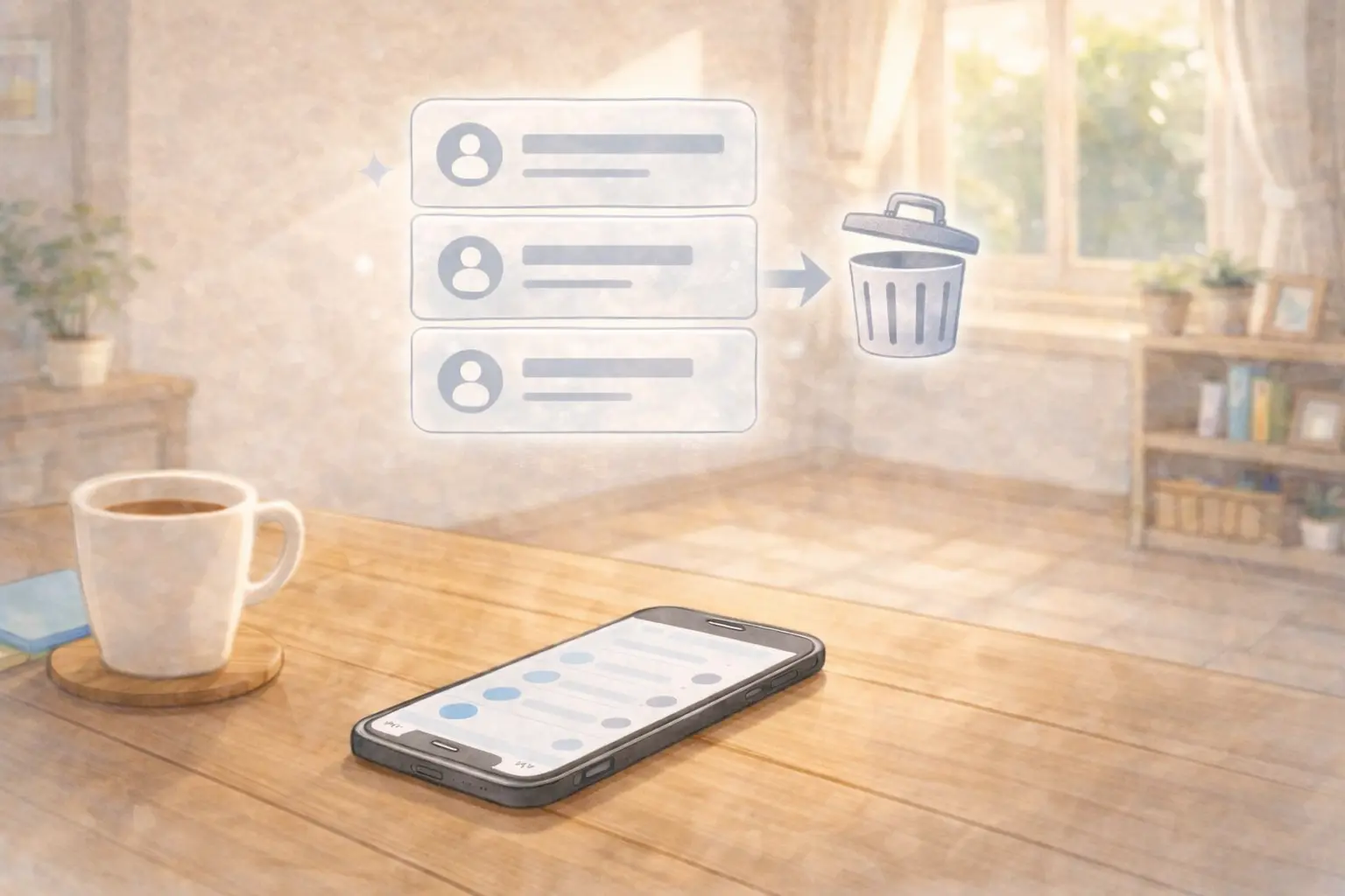 Safari履歴を削除するイメージ