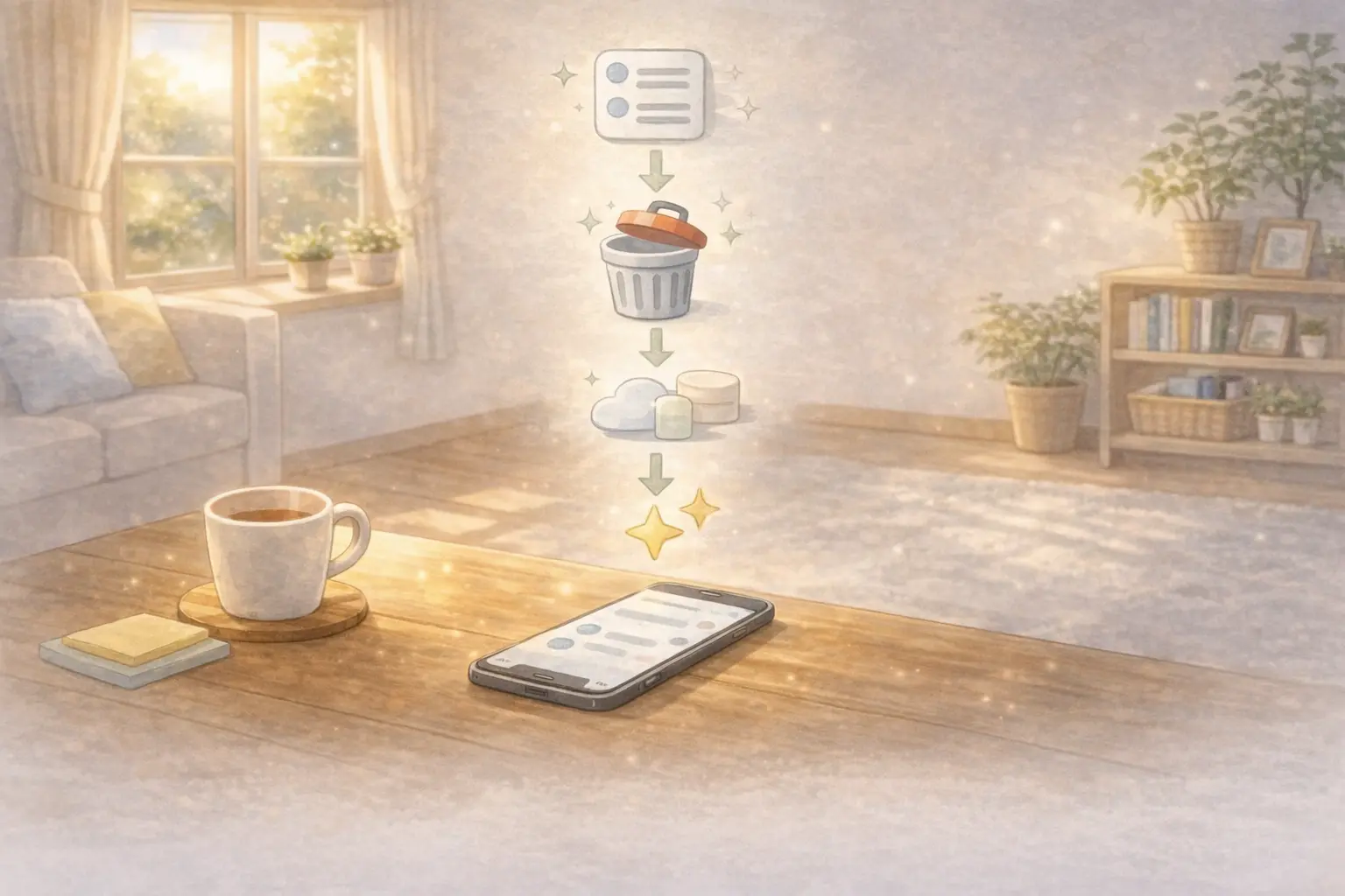 Safariの使い方の流れ図 履歴削除 キャッシュ削除 ブックマーク整理の全体像